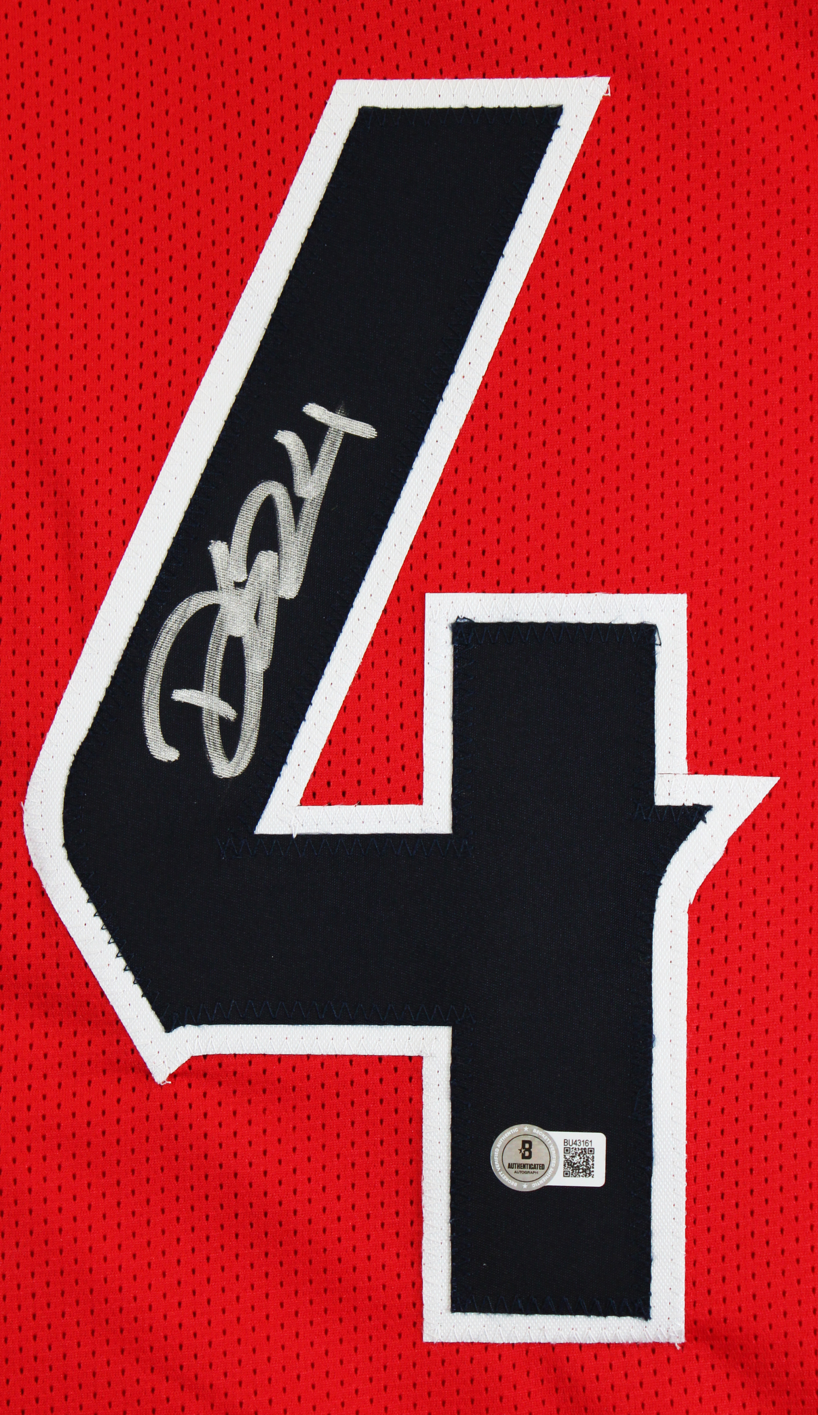 Derek Stingley Jr. Authentic Signed Red Pro Style Jersey BAS